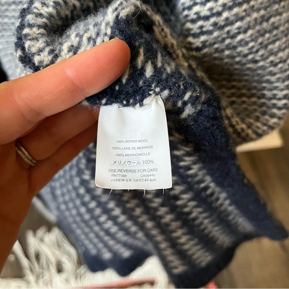 Madewell Patchwork Collage Cardigan Sweater Womens Size Small Wool - Picture 6 of 10